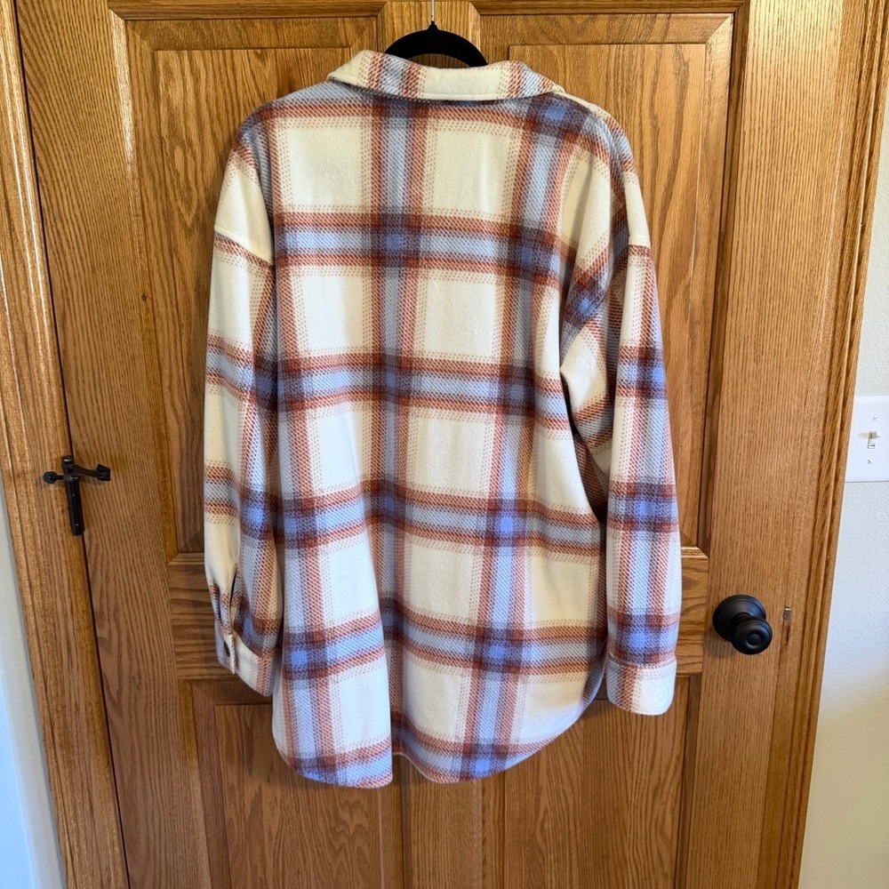 Maurices Red and Blue Plaid Shirt - Picture 3 of 3